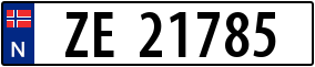 Truck License Plate